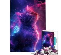 Puzzle per ragazzi da 1000 pezzi con animali spaziali rompicapo giocattolo educativo regalo per compleanni difficile (dimensioni 38x52cm)