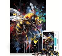 Puzzle per ragazzi da 1000 pezzi con ape da dipingere,incastro perfetto,gioco cognitivo,regalo,gioco lento,regalo di Natale (50x75cm)