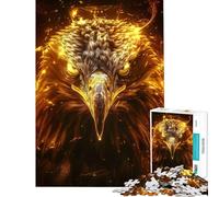 Puzzle per ragazzi da 1000 pezzi con aquila dorata esercizio per la mente giocattolo da assemblare e decorazione da parete per ragazzi dai 14 anni in su (38x26cm)