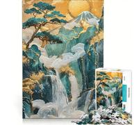 Puzzle per ragazzi da 1000 pezzi con arte Kintsugi astratta, gioco rompicapo divertente e spiritoso, compleanno e Natale 50x75cm
