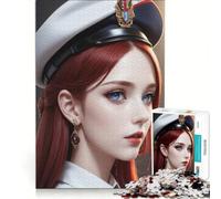 Puzzle per ragazzi da 1000 pezzi con assistente di volo in stile anime, gioco rompicapo, stimolante da completare, regalo per amici e familiari 38x52cm