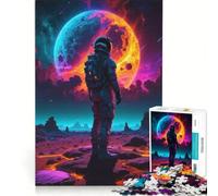 Puzzle per ragazzi da 1000 pezzi con astronauta che guarda l'orizzonte, decorazione da parete, per divertimento in famiglia, regalo di compleanno, regalo di viaggio 38x26cm