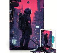 Puzzle per ragazzi da 1000 pezzi con astronauta in una città futuristica Gioco divertente con incastri fluidi,attività stimolante per la mente,rilassante e piacevole,ideale come regalo di Natale