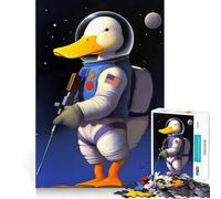 Puzzle per ragazzi da 1000 pezzi con astronauta,soldato e anatra,con giunture lisce,divertente e stimolante per la mente,gioco rilassante,regalo di compleanno (50x75cm)
