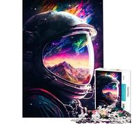 Puzzle per ragazzi da 1000 pezzi con astronauti e riflessi attività divertenti da fare in casa decorazione per la casa gioco pratico per ragazzi dai 14 anni in su (50x75cm)