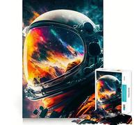 Puzzle per ragazzi da 1000 pezzi con astronauti e riflessi,con incastri fluidi,divertente gioco stimolante per la mente,rilassante,ideale come regalo di compleanno (38x26cm)