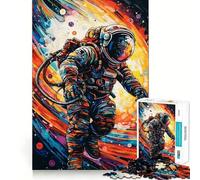 Puzzle per ragazzi da 1000 pezzi con astronauti e tema spaziale,con incastri fluidi,divertente e stimolante per la mente Gioco rilassante,ideale come regalo di compleanno (38x52cm)