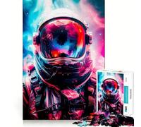 Puzzle per ragazzi da 1000 pezzi con astronauti,spazio e nebulosa Gioco divertente con incastri fluidi,attività stimolante per la mente,rilassante e piacevole,ideale come regalo di Natale (38x52cm)