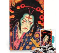 Puzzle per ragazzi da 1000 pezzi con attore Kabuki giapponese, giochi rilassanti, sfida impegnativa, collezione d'artista, belle arti 50x75cm