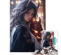Puzzle per ragazzi da 1000 pezzi con bellissimi samurai e demoni gioco per famiglie giocattolo avvincente per coltivare la pazienza ottimo regalo migliora la memoria (dimensioni 75x50cm)