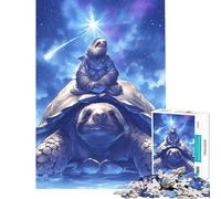 Puzzle per ragazzi da 1000 pezzi con bradipo e tartaruga sotto le stelle Un gioco avvincente per coltivare la pazienza adatto a tutta e alle coppie Un regalo perfetto per gli amanti del gioco
