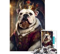 Puzzle per ragazzi da 1000 pezzi con bulldog barocco ideale per allenare la mente antistress e stimolare la mente adatto a partire dai 14 anni (38x52cm)