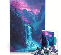 Puzzle per ragazzi da 1000 pezzi con cascata e montagna magica antistress rilassante e stimolante per la mente gioco unico e stimolante 38x52cm