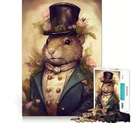 Puzzle per ragazzi da 1000 pezzi con castoro,popolare,perfetto da incastrare,arte,gioco cognitivo,regalo,gioco lento,regalo di Natale (38x52cm)