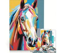 Puzzle per ragazzi da 1000 pezzi con cavallo e altri animali ideale per rilassarsi ridurre lo stress perfetto come regalo di compleanno o per occasioni speciali 38x52cm