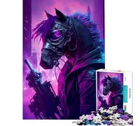 Puzzle per ragazzi da 1000 pezzi con cavallo in stile retrò ideale per compleanni e Natale per creare ricordi indimenticabili Giocattolo decorativo da parete adatto a persone dai 14 anni in su