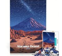 Puzzle per ragazzi da 1000 pezzi con cielo notturno del deserto di Atacama, gioco educativo, antistress divertente, ottimo regalo per gli appassionati di videogiochi 50x75cm