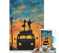 Puzzle per ragazzi da 1000 pezzi con citazioni d'amore per coppie, giochi educativi, decorazione da parete, con poster e foglio di curiosità abbinati 38x26cm