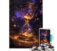 Puzzle per ragazzi da 1000 pezzi con clessidra a tema spazio-tempo Aiuta ad allenare la mente è una sfida impegnativa un gioco per tutta la famiglia adatto a partire dai 14 anni (50x75cm)