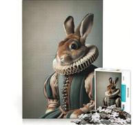 Puzzle per ragazzi da 1000 pezzi con coniglio e corteggiatore decorazione da parete difficile e stimolante regalo di gioco impegnativo 38x52cm
