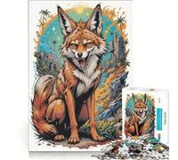 Puzzle per ragazzi da 1000 pezzi con coyote, un gioco rompicapo divertente e spiritoso, compleanni e Natale 38x52cm