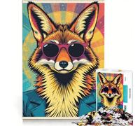 Puzzle per ragazzi da 1000 pezzi con coyote, un gioco rompicapo divertente e spiritoso, compleanni e Natale 50x75cm