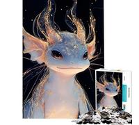 Puzzle per ragazzi da 1000 pezzi con creature fantastiche e polvere dorata Attività divertenti da fare a casa migliora la memoria giochi rilassanti per ragazzi dai 14 anni in su (38x26cm)