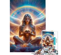 Puzzle per ragazzi da 1000 pezzi con dea e angelo Un gioco avvincente per coltivare la pazienza adatto a tutta la famiglia e alle coppie Un regalo perfetto per gli amanti del gioco (38x52cm)