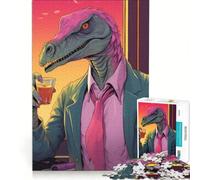 Puzzle per ragazzi da 1000 pezzi con dinosauri, ideale per il doposcuola, gioco rompicapo, interazione genitore-figlio, regalo di compleanno, regalo 38x52cm