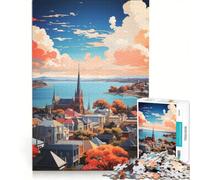 Puzzle per ragazzi da 1000 pezzi con dipinto a olio di Victoria gioco educativo decorazione perfetta collezione d'artista belle arti 50x75cm