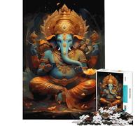 Puzzle per ragazzi da 1000 pezzi con dipinto della divinità Lord Ganesha Gioco impossibile educativo stimolante e divertente ideale come regalo per coppie (dimensioni 38x52cm)