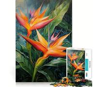 Puzzle per ragazzi da 1000 pezzi con dipinto di uccello del paradiso,pezzi ben definiti,gioco intelligente,regalo,gioco per il tempo libero,scena natalizia (50x75cm)
