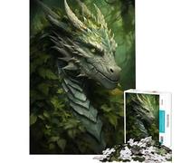 Puzzle per ragazzi da 1000 pezzi con drago della foresta fantasy gioco educativo e stimolante per il relax in famiglia regalo di compleanno (dimensioni 50x75cm)