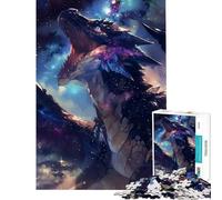 Puzzle per ragazzi da 1000 pezzi con drago galattico urlante sfida impegnativa da completare gioco educativo per tutta la famiglia adatto a ragazzi dai 14 anni in su (50x75cm)
