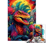 Puzzle per ragazzi da 1000 pezzi con fantastici dinosauri piumati gioco per adulti gioco per famiglie taglio di precisione gioco stimolante regalo (dimensioni 38x26cm)