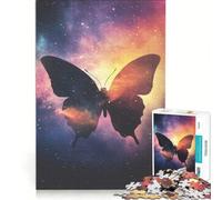 Puzzle per ragazzi da 1000 pezzi con farfalla cosmica, antistress, rilassante per la mente, gioco di sfida unico 38x26cm