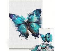 Puzzle per ragazzi da 1000 pezzi con farfalle ad acquerello gioco rompicapo per genitori e figli regalo di compleanno 50x75cm