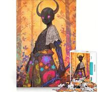Puzzle per ragazzi da 1000 pezzi con figura demoniaca nella foresta, gioco educativo, migliora la memoria, regalo di compleanno, regalo 38x52cm