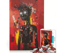 Puzzle per ragazzi da 1000 pezzi con figura umana in stile Basquiat, gioco rilassante, sfida impegnativa, collezione d'artista, belle arti 38x26cm