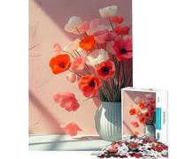 Puzzle per ragazzi da 1000 pezzi con fiori e minimalismo puzzle per adulti gioco pratico ideale per passare il tempo durante le vacanze o come regalo per tutta la famiglia (dimensioni 38x26cm)