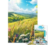 Puzzle per ragazzi da 1000 pezzi con fiori selvatici in stile anime Gioco rompicapo per adulti stimola la memoria riduce lo stress e migliora la capacità di pensare (dimensioni: 38x26cm)