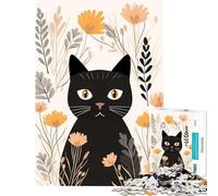 Puzzle per ragazzi da 1000 pezzi con gatti e motivi floreali gioco rilassante e coinvolgente per sviluppare la pazienza ideale come regalo di compleanno o per divertirsi in famiglia (75x50cm)