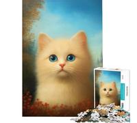 Puzzle per ragazzi da 1000 pezzi con gattino soffice sfida educativa rompicapo difficile per ragazzi dai 14 anni in su 50x75cm