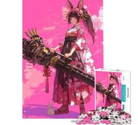 Puzzle per ragazzi da 1000 pezzi con geisha conigli e artiglieria Gioco pratico e stimolante ideale come regalo Taglio di precisione (dimensioni 38x52cm)