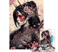 Puzzle per ragazzi da 1000 pezzi con geisha e diavoli Sakura Puzzle per adulti gioco interattivo un'opera d'arte per l'interazione genitore-figlio (dimensioni 38x26cm)