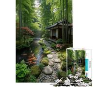 Puzzle per ragazzi da 1000 pezzi con giardino di bambù giapponese Puzzle per adulti ideale per passare il tempo durante le vacanze sfida educativa e divertimento in famiglia per serate di gioco