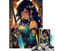 Puzzle per ragazzi da 1000 pezzi con guerriere anime ragazza e donna Puzzle per adulti divertenti giochi antistress regali di Natale e compleanno (dimensioni 50x75cm)