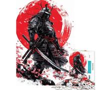 Puzzle per ragazzi da 1000 pezzi con guerriero samurai e ciliegie gioco per famiglie ideale per le vacanze a casa per passare il tempo regali di Natale e compleanno (dimensioni 38x26cm)
