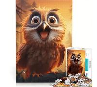 Puzzle per ragazzi da 1000 pezzi con gufo guardiano notturno gioco interattivo migliora la memoria regalo per amici e familiari 50x75cm