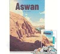 Puzzle per ragazzi da 1000 pezzi con i templi di Abu Simbel, gioco educativo, migliora la memoria, regalo di compleanno, regalo 50x75cm